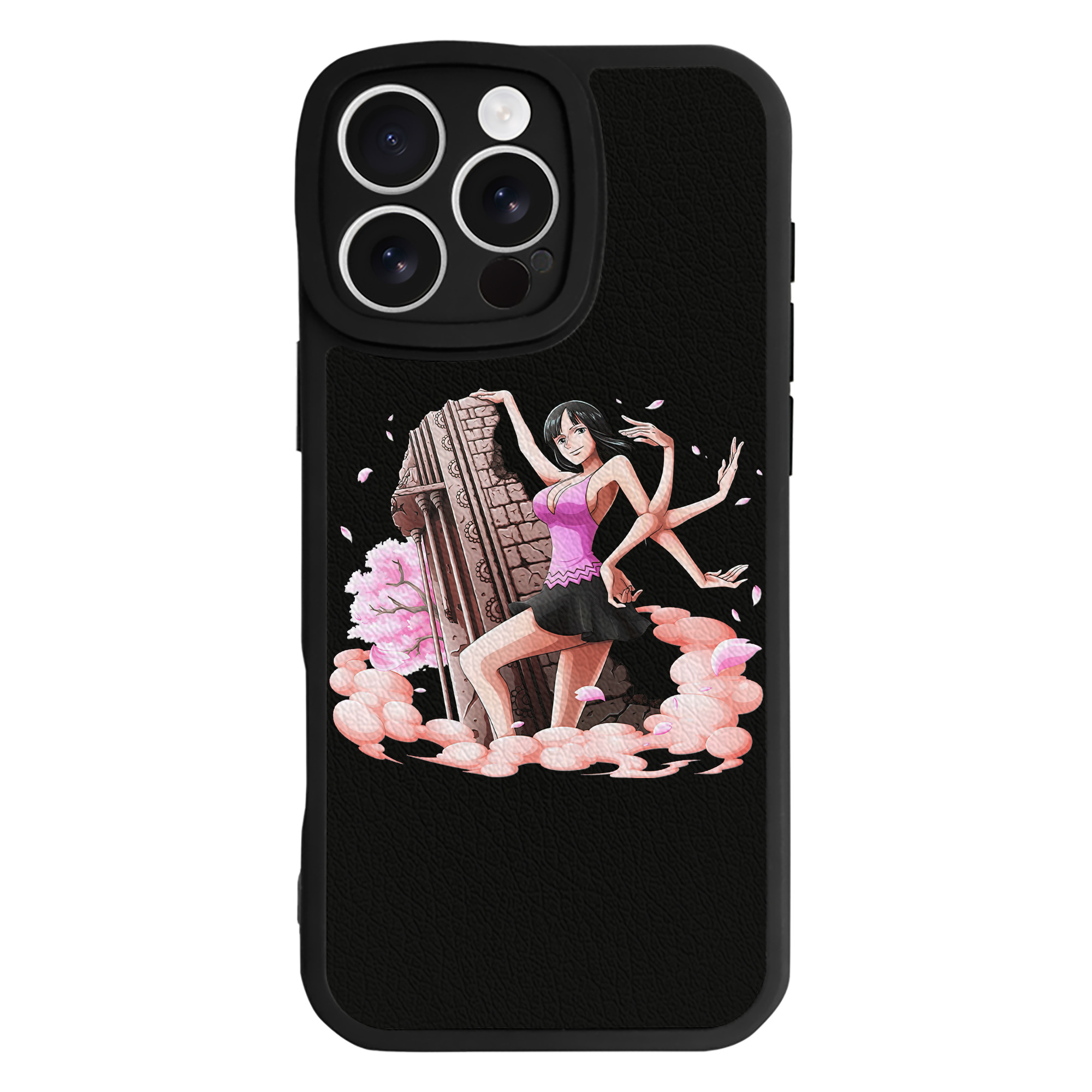 （画像用） ワンピース ニコ・ロビン ONE PIECE Nico Robin 【iPhone 16シリーズ対応】シリコンスマホケース（レザー調） 材質：シリコン